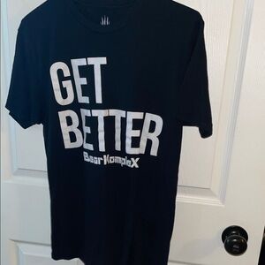 Black GET BETTER Graphic Short-Sleeve Tee